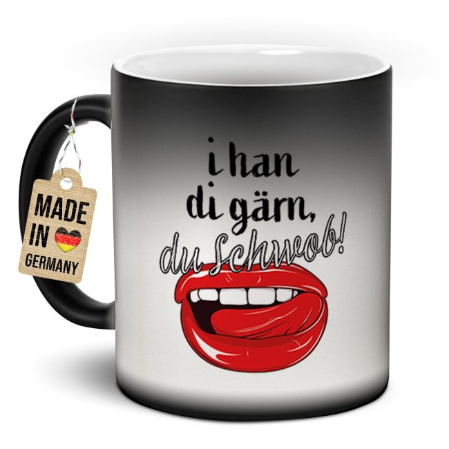 Magic Mug Zaubertasse - i han di g&auml;rn