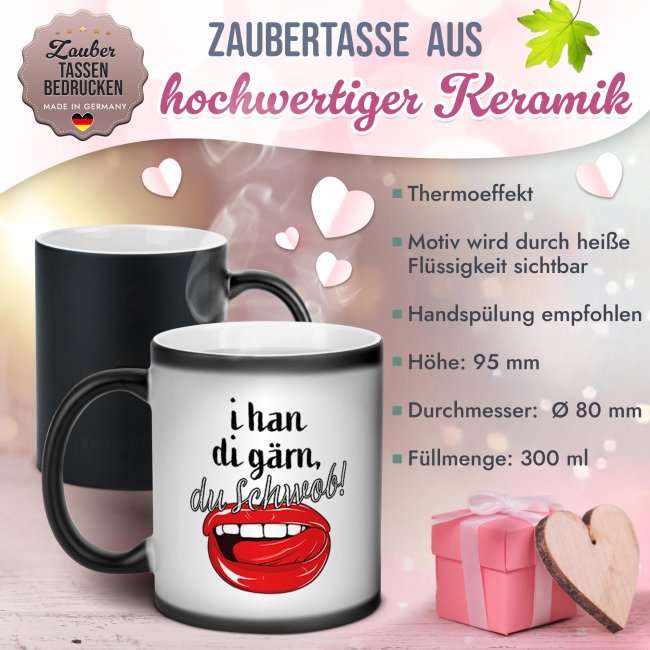 Magic Mug Zaubertasse - i han di g&auml;rn