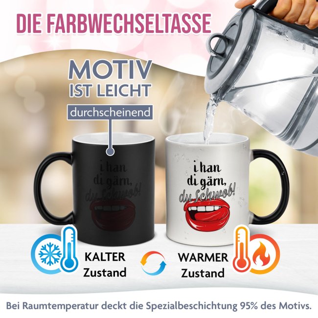 Magic Mug Zaubertasse - i han di g&auml;rn