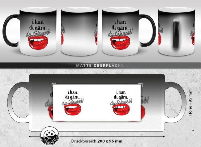 Magic Mug Zaubertasse - i han di g&auml;rn