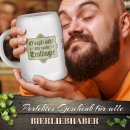 Bierkrug mit Spruch - O zapft isch_Plakat OnDemand