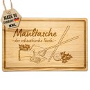 Gro&szlig;es Schneidebrett mit Gravur - Maultasche: Das...