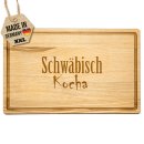 Gro&szlig;es Schneidebrett mit Gravur - Schw&auml;bisch...