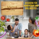 Gro&szlig;es Schneidebrett mit Gravur - Schw&auml;bisch...