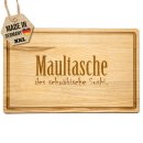 Gro&szlig;es Schneidebrett mit Gravur - Maultasche: Das...