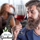 Rotweinglas mit Gravur - Ohne Trollinger l&auml;uft nix