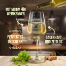 Wei&szlig;weinglas mit Gravur - Ohne Trollinger...