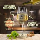 Wei&szlig;weinglas mit Gravur - Viertelesschlotzer - mit...