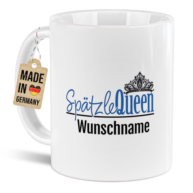 Schwabe-Tasse mit Spruch - Sp&auml;tzlequeen - mit Name | 300 ml