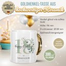 Tasse mit Goldhenkel zum 18. Geburtstag - Mit Name -...