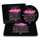 B&uuml;ro Mousepad mit Name - Kollegin macht den...