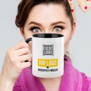Farbige Tasse 300 ml - Innen &amp; Henkel farbig - 14...