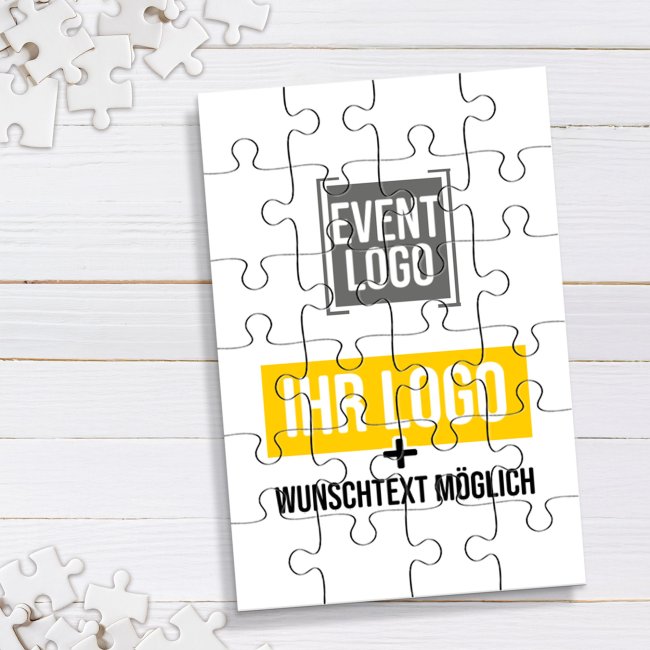 Puzzle bedrucken - 24 Teile - im Hochformat - inkl. bedruckter Kartonverpackung