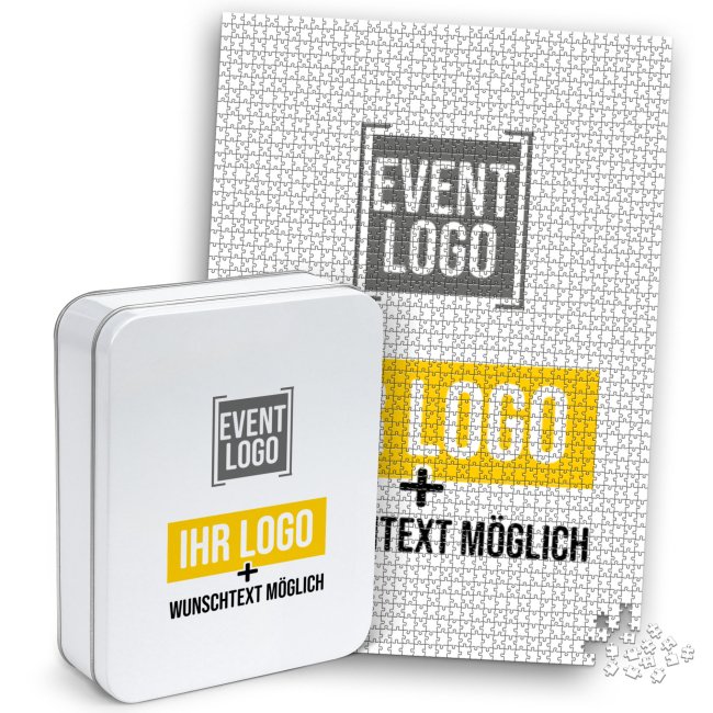 Puzzle bedrucken - 2000 Teile - im Hochformat - inkl. bedruckter Metalldose