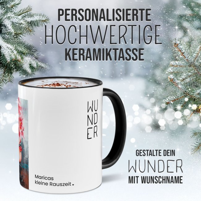 Weihnachtstasse - WeihnachtsWUNDER - dreams - mit Name