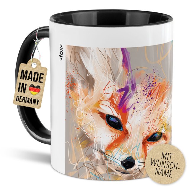 Weihnachtstasse - WeihnachtsWUNDER - fox - mit Name