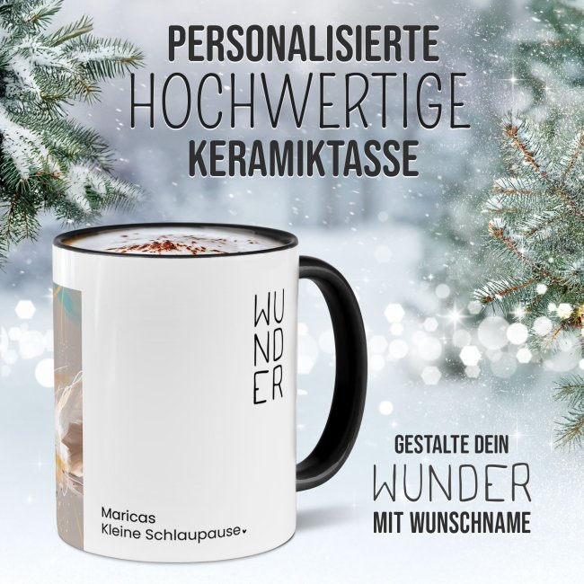 Weihnachtstasse - WeihnachtsWUNDER - fox - mit Name