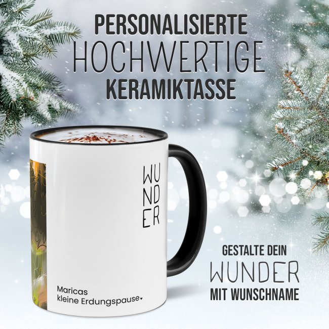 Weihnachtstasse - WeihnachtsWUNDER - mother nature - mit Name