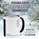 Weihnachtstasse - WeihnachtsWUNDER - my key - mit Name