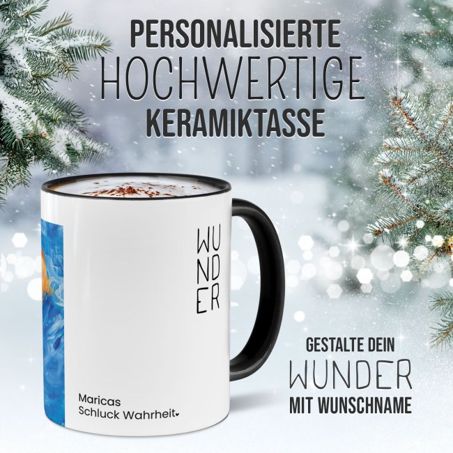 Weihnachtstasse - WeihnachtsWUNDER - reality - mit Name