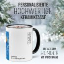 Weihnachtstasse - WeihnachtsWUNDER - reality - mit Name