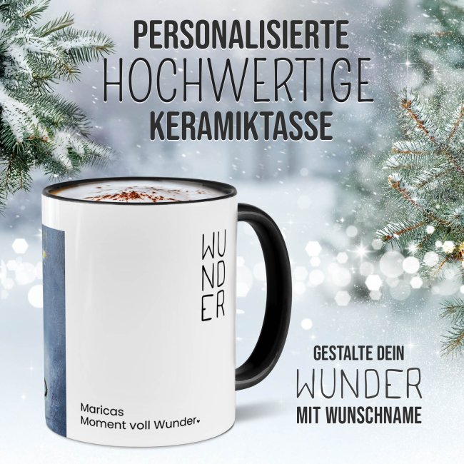 Weihnachtstasse - WeihnachtsWUNDER - ON - mit Name