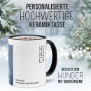 Weihnachtstasse - WeihnachtsWUNDER - ON - mit Name