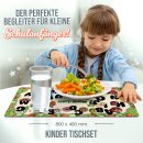 Tischset f&uuml;r Kinder - Alphabet Essen - mit Name - 2...