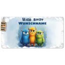 Tischset f&uuml;r Kinder - Hier sitzt_Monster-Motiv - mit...