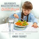 Tischset f&uuml;r Kinder - Regenbogen gr&uuml;n - mit...