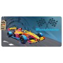 Tischset f&uuml;r Kinder - Rennauto - mit Name - 2...