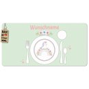 Tischset f&uuml;r Kinder - Einhorn - mit Name - 2...