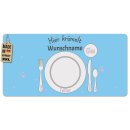 Tischset f&uuml;r Kinder - Hier kr&uuml;melt - mit Name -...