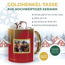 Weihnachtstasse mit Goldhenkel - Collecting Moments 2025...