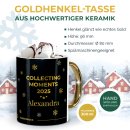 Weihnachtstasse mit Goldhenkel - Collecting Moments 2025...