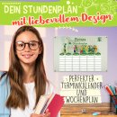 Abwischbarer Stundenplan mit Name - Seehasenfest mit...