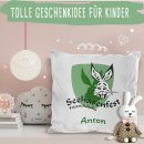 Flauschiges Kissen f&uuml;r Kinder mit Name -...