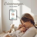 Fotodruck mit Bilderrahmen zur Geburt - Eukalyptus - mit...
