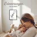 Fotodruck mit Bilderrahmen zur Geburt - Baby Junge - mit...
