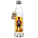 Fu&szlig;ball-Trinkflasche f&uuml;r Jungen - Retro Junge...