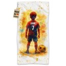 Fu&szlig;ball-Handtuch - Retro Fu&szlig;ballspieler Junge...
