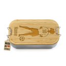 Brotdose mit Gravur - Fu&szlig;ball Spielerin - mit Name...