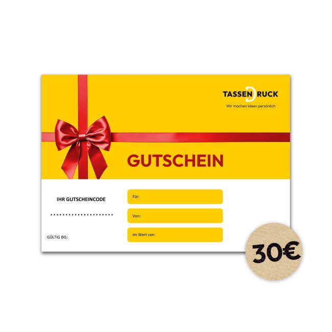 Geschenkgutschein 30 &euro;
