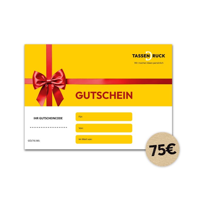 Geschenkgutschein 75 &euro;