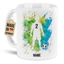 Tasse mit Fu&szlig;ballmotiv - Fu&szlig;ballspieler Junge...