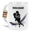 Tasse f&uuml;r Wintersportler - Eishockey - mit Name