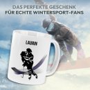 Tasse f&uuml;r Wintersportler - Eishockey - mit Name