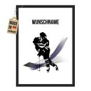 Fotodruck mit Bilderrahmen - Wintersport Eishockey - mit...