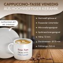 Cappuccino Tasse aus Keramik - mit Wunschtext bedrucken,...