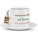 Cappuccino Tasse aus Keramik - mit Wunschtext bedrucken,...